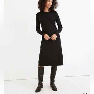 Madewell Long-Sleeve Pocket Tee Dress M